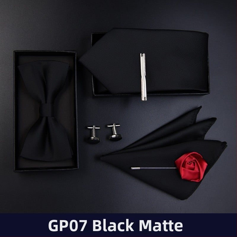 Σετ παπιγιόν για γάμο ανδρών, ριγέ σχέδιο, σχήματος βέλους, κανονικό πλάτος, πολυεστέρας