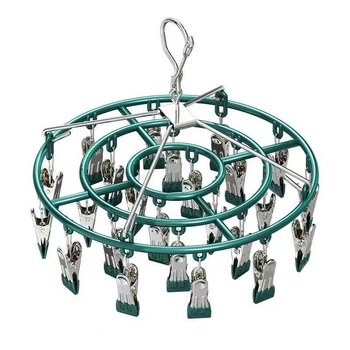 Кръгла сушилня за чорапи с 26 щипки, неръждаема стомана, модел 028, луксозен дизайн