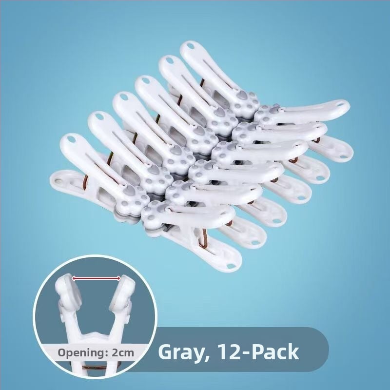 Κλιπ στεγνώματος ρούχων — σχέδιο γάτας-πατούνας, πλαστικό, ανθεκτικό στον άνεμο, χωρίς σημάδια, πολυλειτουργικό