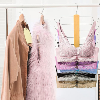 Ξύλινος πολυλειτουργικός κρεμάστρα αποθήκευσης με διακριτική κρεμάστρα για εσώρουχα και φορέματα — Xinchen, μοντέρνο μινιμαλιστικό στυλ; Κατάλληλο για κρεμάστρες ρούχων, παντελονιών και κρεμάστρες γραβάτας