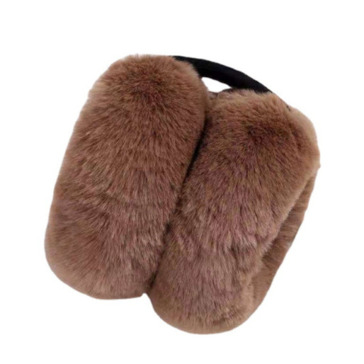 Unisex štitnici za uši s umjetnom krznom, zima i jesen, topli, jednostavan stil, monokromno
