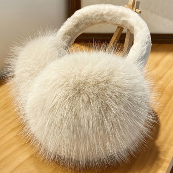 Összecsukható róka szőr fültok – téli meleg, uniszex, kültéri használatra