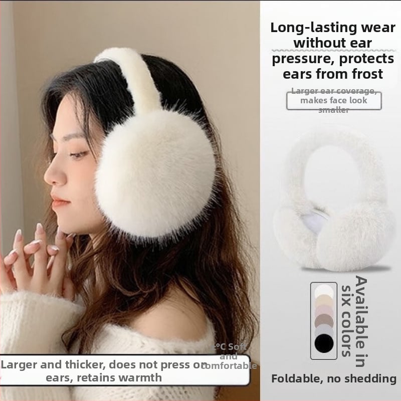 Κουκούλες αυτιών από συνθετική γούνα – unisex για ενήλικες, διατήρηση ζεστασιάς, βασικό στυλ, φθινοπωρινό-χειμερινό 2025