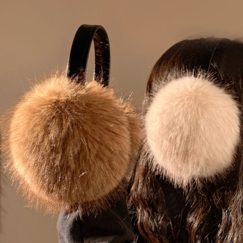 Unisex χειμερινές αφράτες προστατευτές αυτιών με τεχνητή γούνα αλεπούς — Quiet Bamboo, Υλικό: Άλλο, Στυλ: Βασικό/Πολυχρησιμοποιημένο, Σεζόν: Χειμώνας, Λειτουργία: Διατηρεί τη θερμότητα