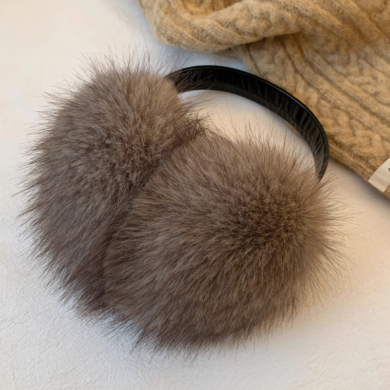 Unisex χειμερινές αφράτες προστατευτές αυτιών με τεχνητή γούνα αλεπούς — Quiet Bamboo, Υλικό: Άλλο, Στυλ: Βασικό/Πολυχρησιμοποιημένο, Σεζόν: Χειμώνας, Λειτουργία: Διατηρεί τη θερμότητα