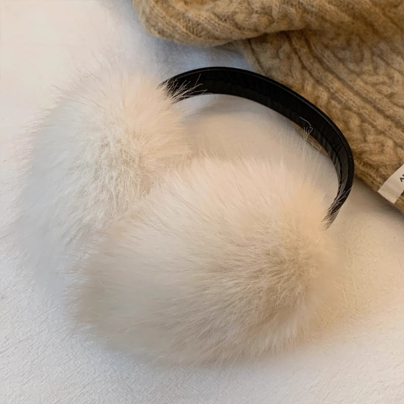 Unisex χειμερινές αφράτες προστατευτές αυτιών με τεχνητή γούνα αλεπούς — Quiet Bamboo, Υλικό: Άλλο, Στυλ: Βασικό/Πολυχρησιμοποιημένο, Σεζόν: Χειμώνας, Λειτουργία: Διατηρεί τη θερμότητα