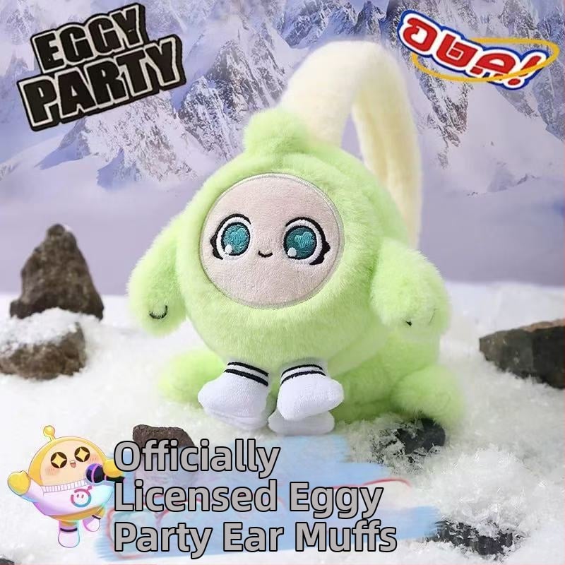 Eggman Party Παιδικοί Χειμερινά Γούνινοι Θερμαντήρες Αυτιών, Αναδιπλώμενοι με Καρτούν Στυλ