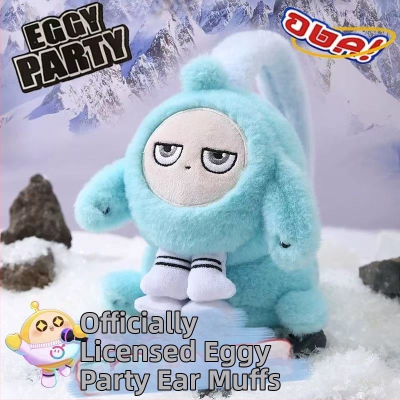 Eggman Party Παιδικοί Χειμερινά Γούνινοι Θερμαντήρες Αυτιών, Αναδιπλώμενοι με Καρτούν Στυλ