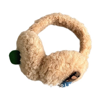 Detské zimné návleky na uši z plyšu, s motívom dachshunda, unisex, vetruodolné a skladné, na vonkajšie použitie, udržiavaju teplo