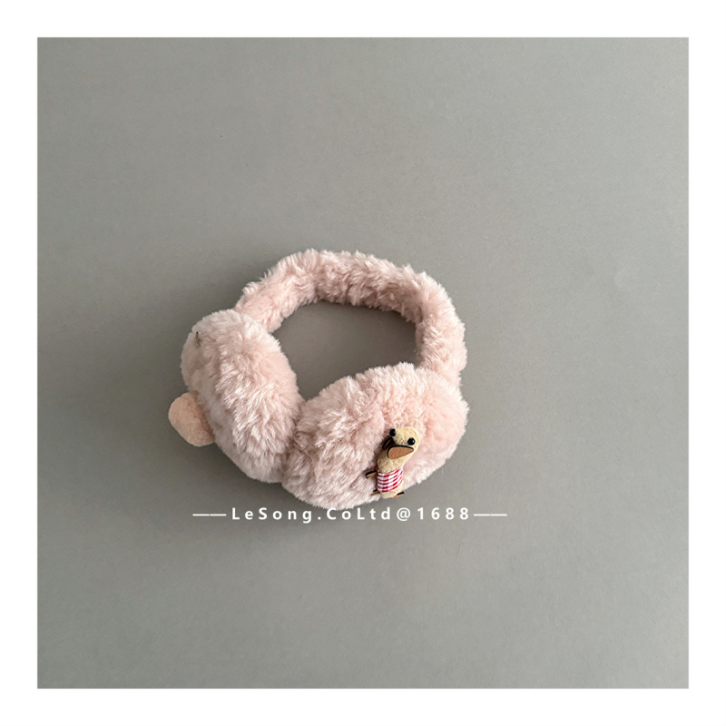 Detské zimné návleky na uši z plyšu, s motívom dachshunda, unisex, vetruodolné a skladné, na vonkajšie použitie, udržiavaju teplo