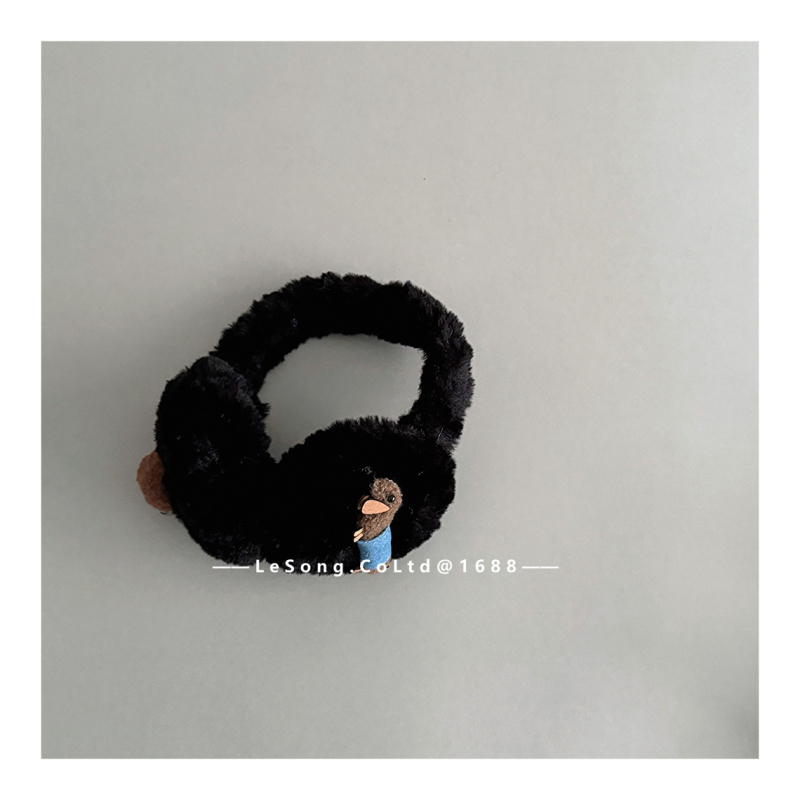 Detské zimné návleky na uši z plyšu, s motívom dachshunda, unisex, vetruodolné a skladné, na vonkajšie použitie, udržiavaju teplo