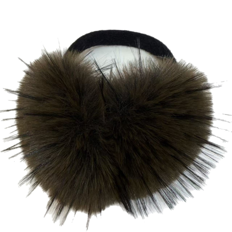 Earmuffs plușate pentru iarnă – încălzire pentru urechi, stil monocrom casual pentru exterior, adulți