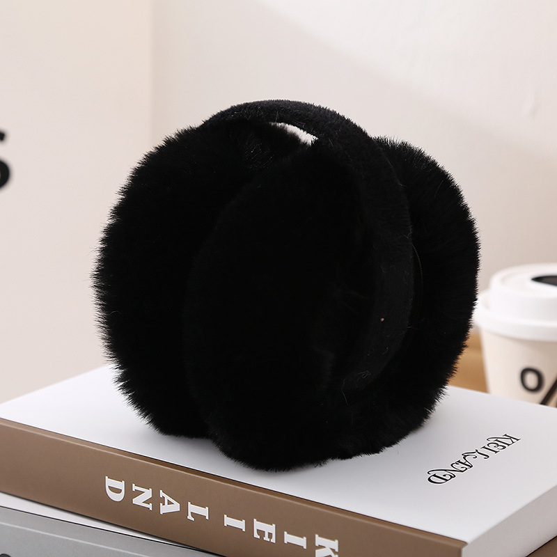 Protecții pliabile pentru urechi de iarnă, unisex, din blană de iepure, pentru exterior, încălzire