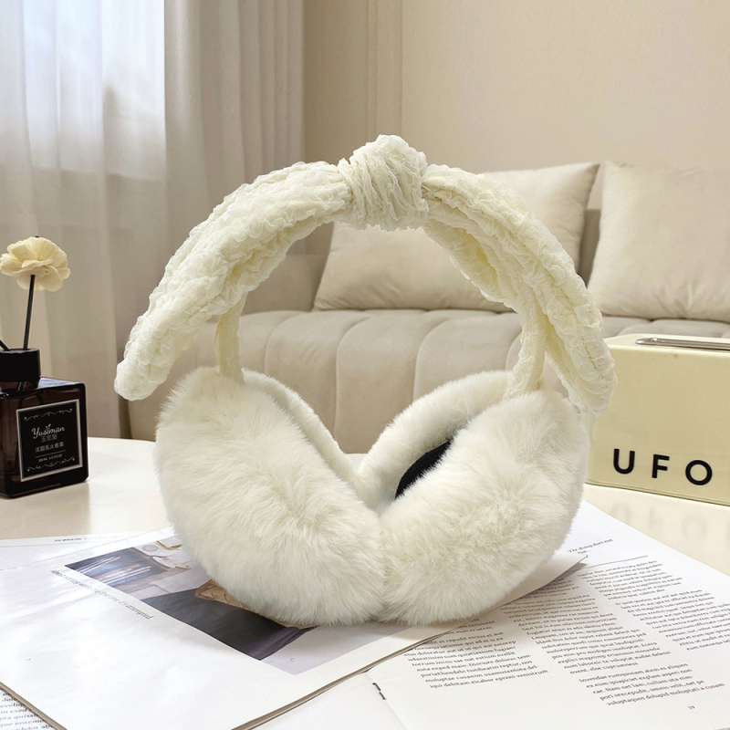 Unisex Θερμαντικά αυτιών με φιόγκο, αναδιπλούμενα – Χειμερινά (Υλικό: plush; Λειτουργίες: Προστασία αυτιών, θέρμανση, φορητότητα; Στυλ: βασικό, ιαπωνικό και κορεάτικο γλυκό στυλ; Σεζόν: Χειμώνας)