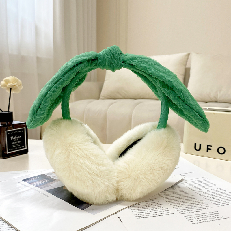 Unisex Θερμαντικά αυτιών με φιόγκο, αναδιπλούμενα – Χειμερινά (Υλικό: plush; Λειτουργίες: Προστασία αυτιών, θέρμανση, φορητότητα; Στυλ: βασικό, ιαπωνικό και κορεάτικο γλυκό στυλ; Σεζόν: Χειμώνας)