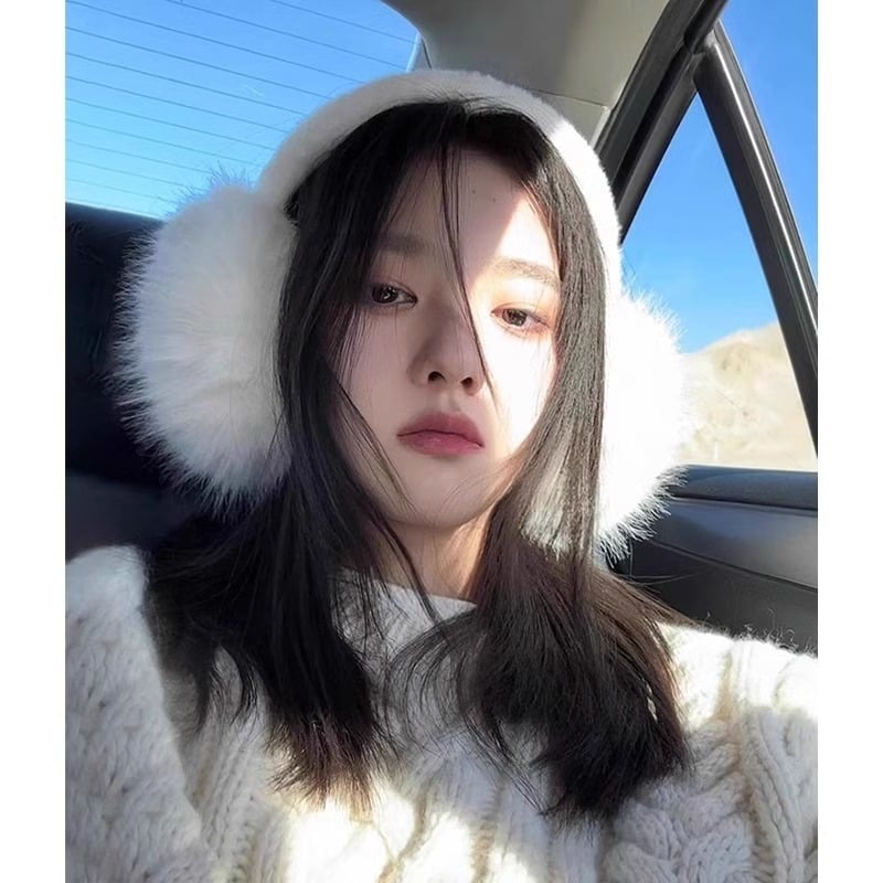 Winter Plush Ear Muffs για Γυναίκες — Μονοχρωματικά, Διατηρούν Ζεστασιά, Ενήλικες