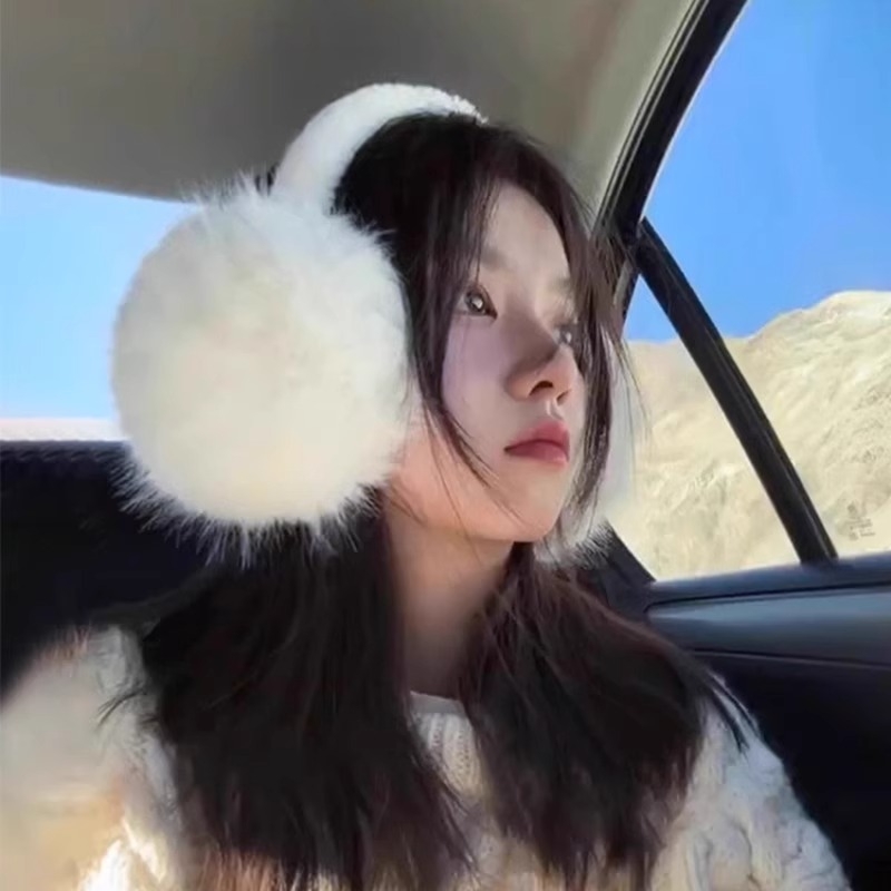 Winter Plush Ear Muffs για Γυναίκες — Μονοχρωματικά, Διατηρούν Ζεστασιά, Ενήλικες