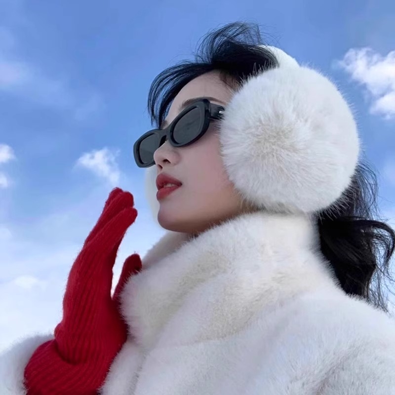 Winter Plush Ear Muffs για Γυναίκες — Μονοχρωματικά, Διατηρούν Ζεστασιά, Ενήλικες