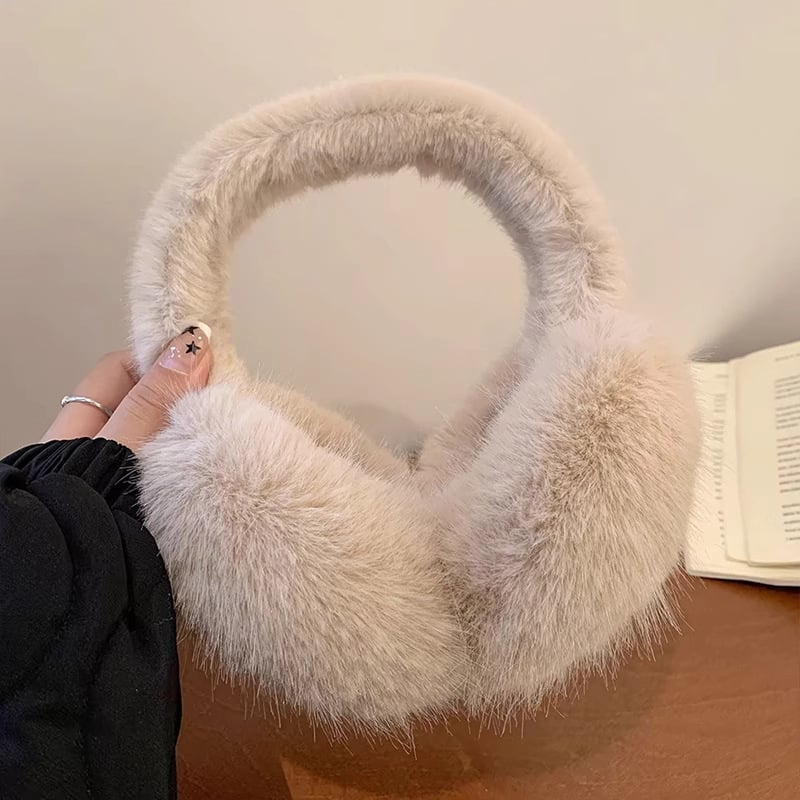 Winter Plush Ear Muffs για Γυναίκες — Μονοχρωματικά, Διατηρούν Ζεστασιά, Ενήλικες