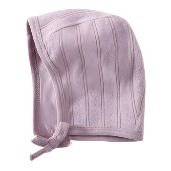 Baba fülvédős sapka ősz-télre, 100% pamut, melegen tart, újszülötteknek és csecsemőknek