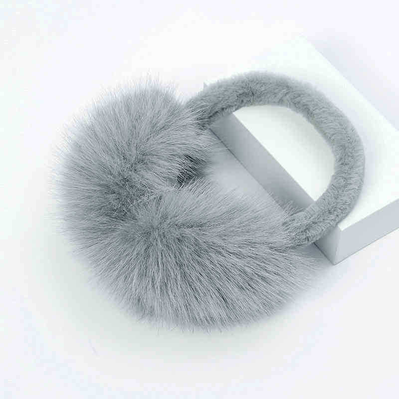 Ακουστικά αυτιών από γούνα, κορεατικού στυλ, ανθεκτικά στον αέρα και ζεστά για τον χειμώνα, unisex για ενήλικες
