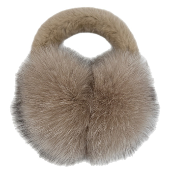 Плътни ушанки от лисича козина за зима – унисекс за възрастни, преносими, монохромен базов стил