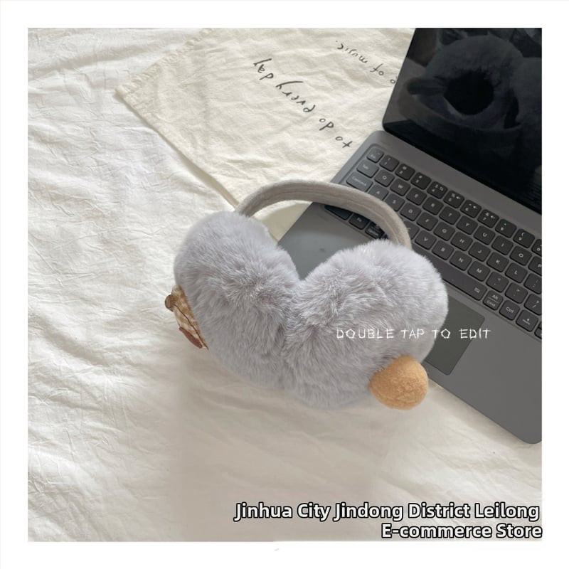 Γούνινα ακουστικά για παιδιά — Χειροποίητα, Στυλ Καρτούν, Καρτούν Μοτίβο, Θερμότητα του Χειμώνα