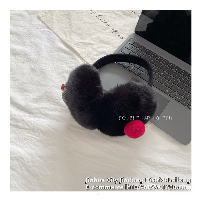 Γούνινα ακουστικά για παιδιά — Χειροποίητα, Στυλ Καρτούν, Καρτούν Μοτίβο, Θερμότητα του Χειμώνα