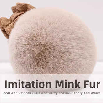 Γούνινα θερμαντικά αυτιών, unisex για ενήλικες, μονοχρωματικό σχέδιο, χειμώνας/φθινόπωρο, εξωτερική χρήση, ζεστασιά και στυλ