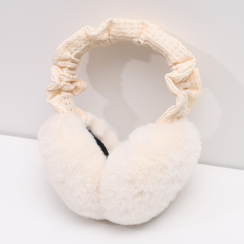 Γούνινα θερμαντικά αυτιών, unisex για ενήλικες, μονοχρωματικό σχέδιο, χειμώνας/φθινόπωρο, εξωτερική χρήση, ζεστασιά και στυλ