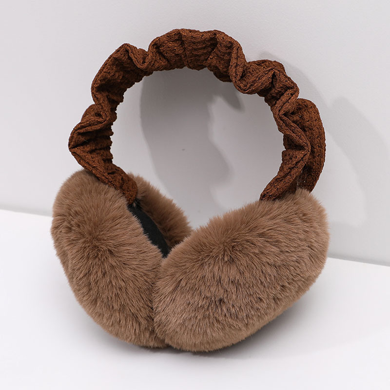 Γούνινα θερμαντικά αυτιών, unisex για ενήλικες, μονοχρωματικό σχέδιο, χειμώνας/φθινόπωρο, εξωτερική χρήση, ζεστασιά και στυλ