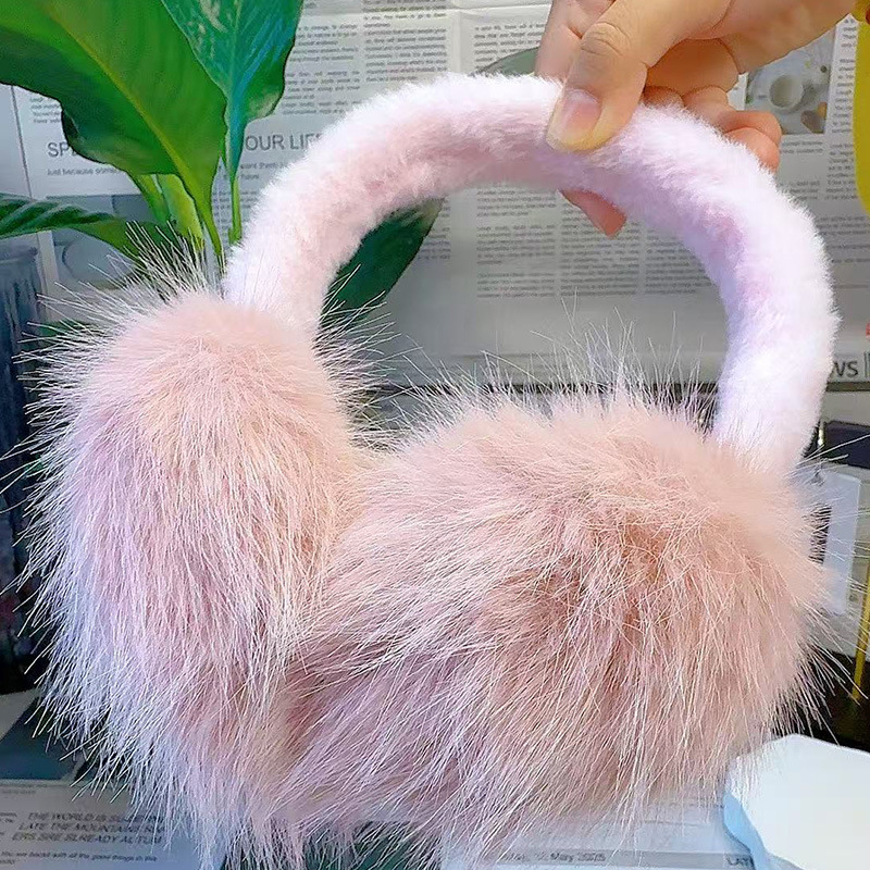 Dječji zaštitnici za uši, slatki i topli, umjetna lisica krzno, otporni na vjetar, sklopivi, poliester