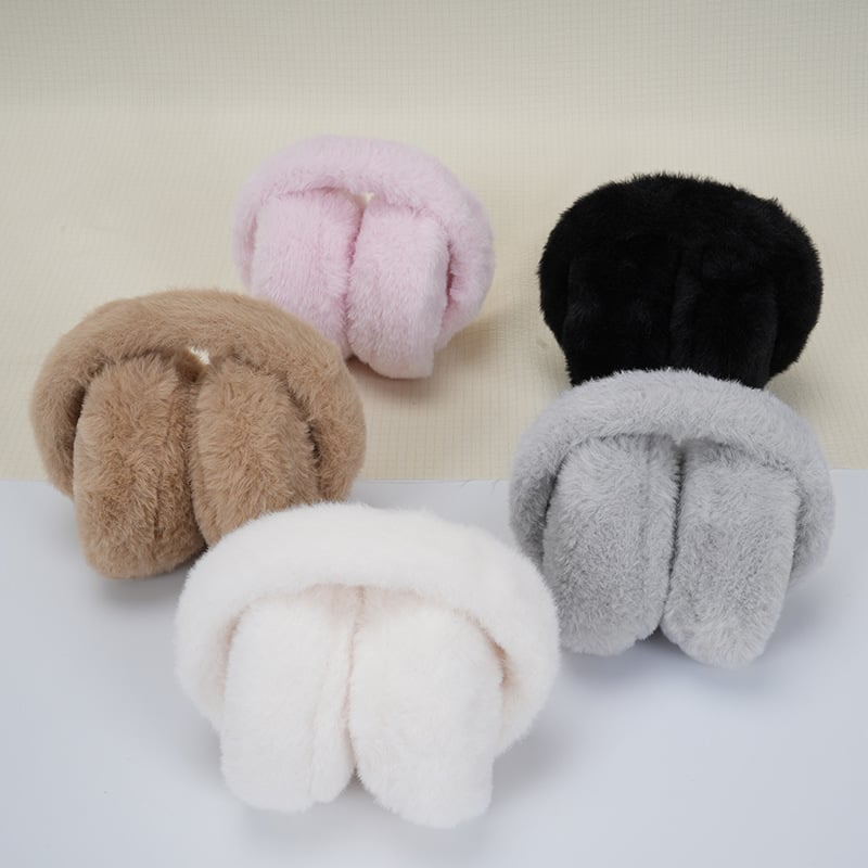 Unisex plišane na uši, sklopne, otporne na vjetar – korejskog stila zimske zaštitne za uši za jesenske i zimske izlete (Zima 2024)