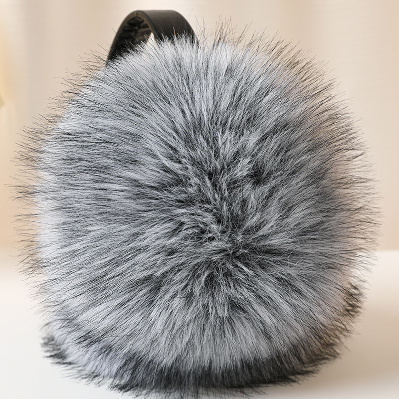Unisex earmuffs od umjetne lisice, topli zimi, minimalistički japansko-korejski stil