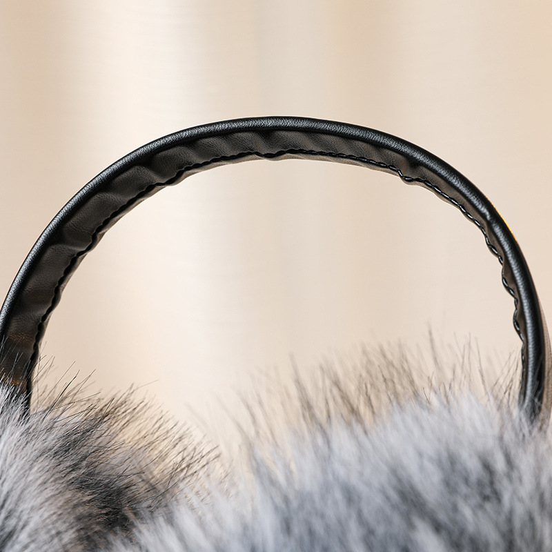 Unisex earmuffs od umjetne lisice, topli zimi, minimalistički japansko-korejski stil