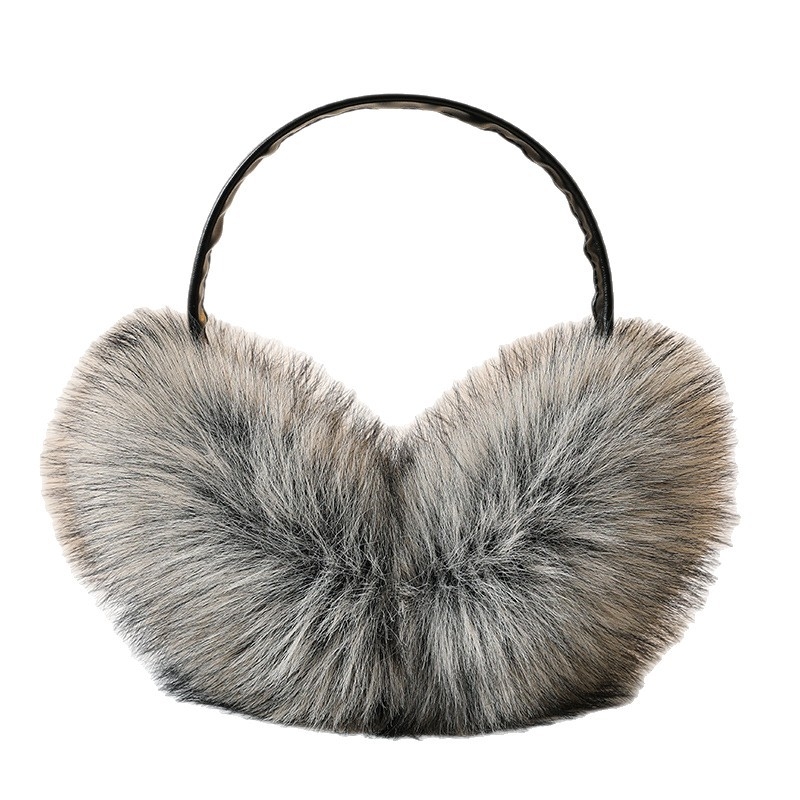 Unisex earmuffs od umjetne lisice, topli zimi, minimalistički japansko-korejski stil