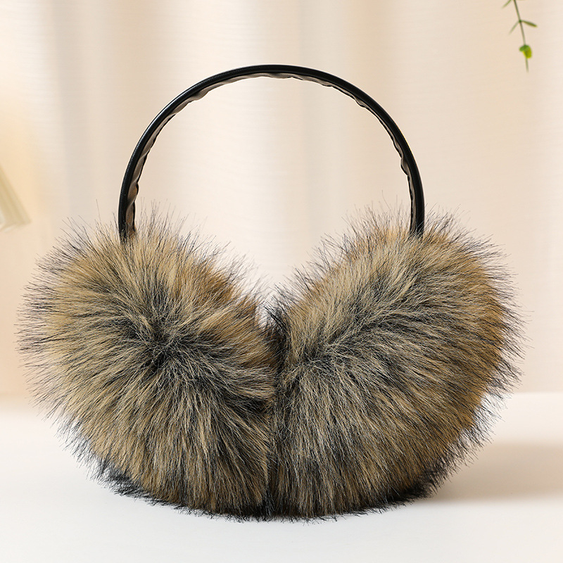 Unisex earmuffs od umjetne lisice, topli zimi, minimalistički japansko-korejski stil