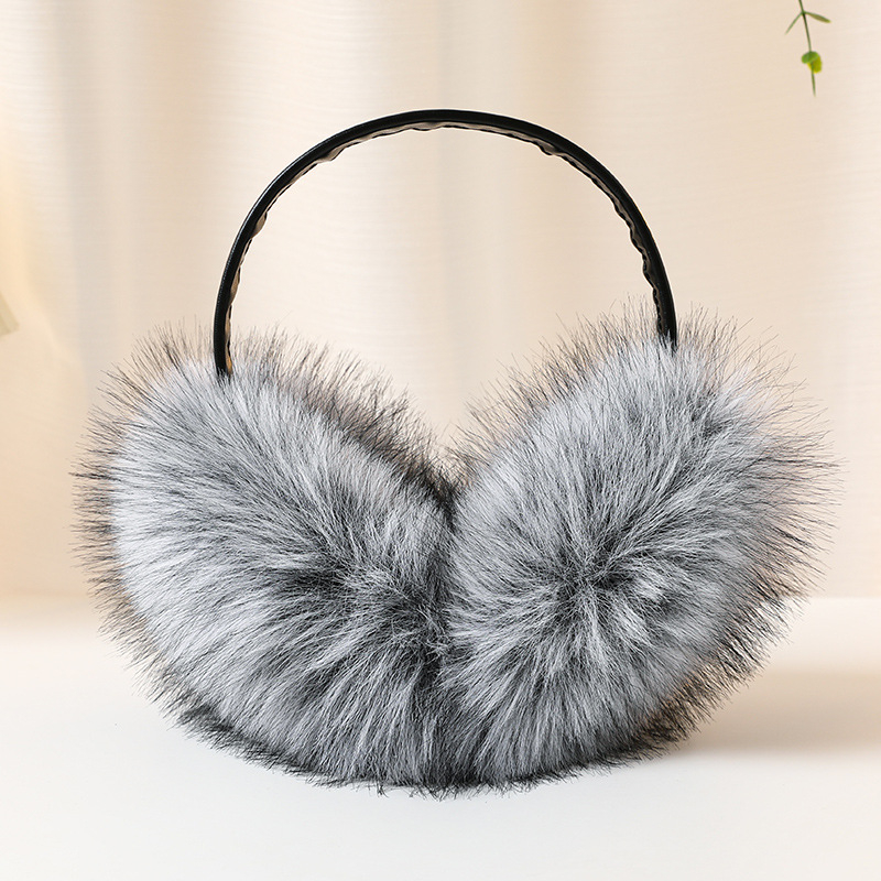 Unisex earmuffs od umjetne lisice, topli zimi, minimalistički japansko-korejski stil