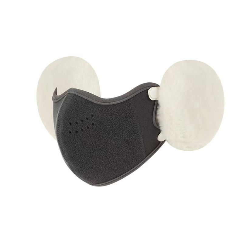 Maska s pričvršćivanjem za uho, pamuk materijal, pogodna za zimu i jesen, s funkcijom protiv mirisa (monokromatski uzorak)