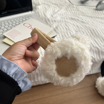 Earmuffs plush για γυναίκες – ζεστά, φθινόπωρο 2024, για βόλτες και ψώνια