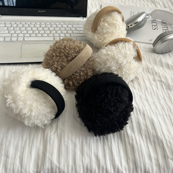 Earmuffs plush για γυναίκες – ζεστά, φθινόπωρο 2024, για βόλτες και ψώνια