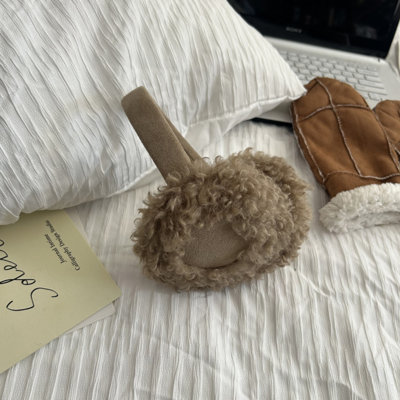 Earmuffs plush για γυναίκες – ζεστά, φθινόπωρο 2024, για βόλτες και ψώνια