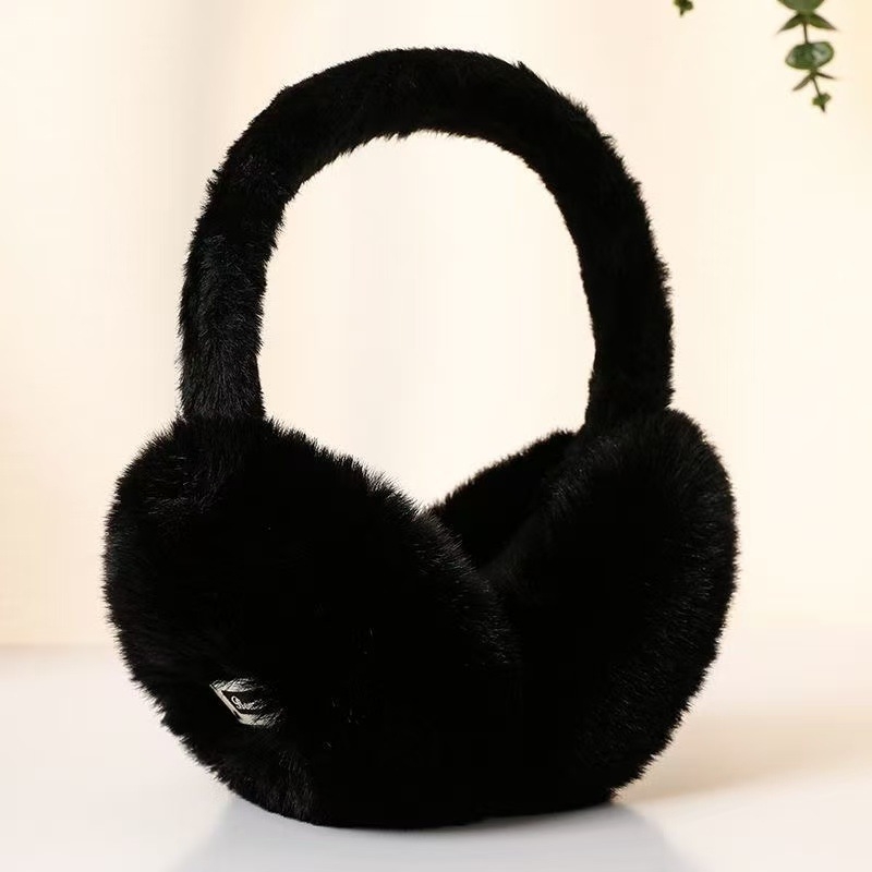 Unisex zimske maskice za uši s flis podstavom, tople i otporne na vjetar, od akrila/lažne vune