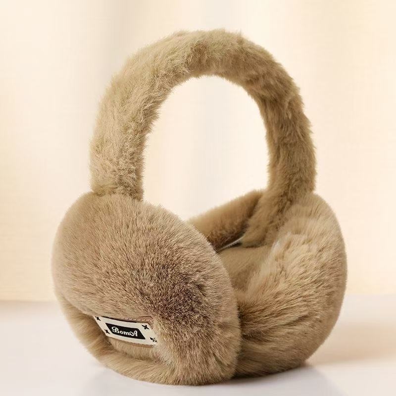 Unisex zimske maskice za uši s flis podstavom, tople i otporne na vjetar, od akrila/lažne vune