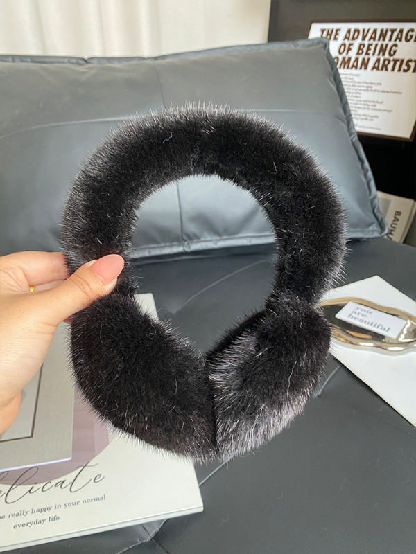 Mink Hair Earmuffs — Unisex, Χειμερινά ζεστά, Αναδιπλούμενα καλύμματα αυτιών, Για εξορμήσεις