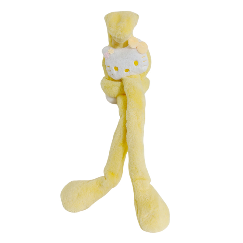 Protecții pentru urechi din pluș pentru copii, cu urechi care se mișcă, design pisică desene animate, calde pentru iarnă