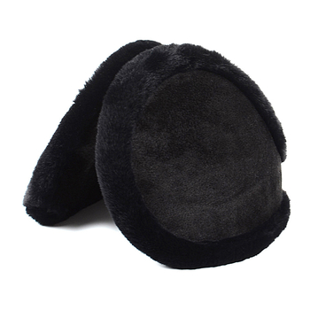 Earmuffs - plyšové, zadné upevnenie, bežný štýl, (zima/jar/jesen; vonkajšie použitie; proti chladu)