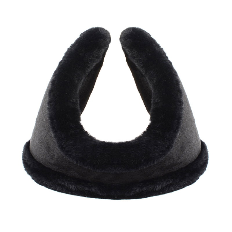 Earmuffs - plyšové, zadné upevnenie, bežný štýl, (zima/jar/jesen; vonkajšie použitie; proti chladu)