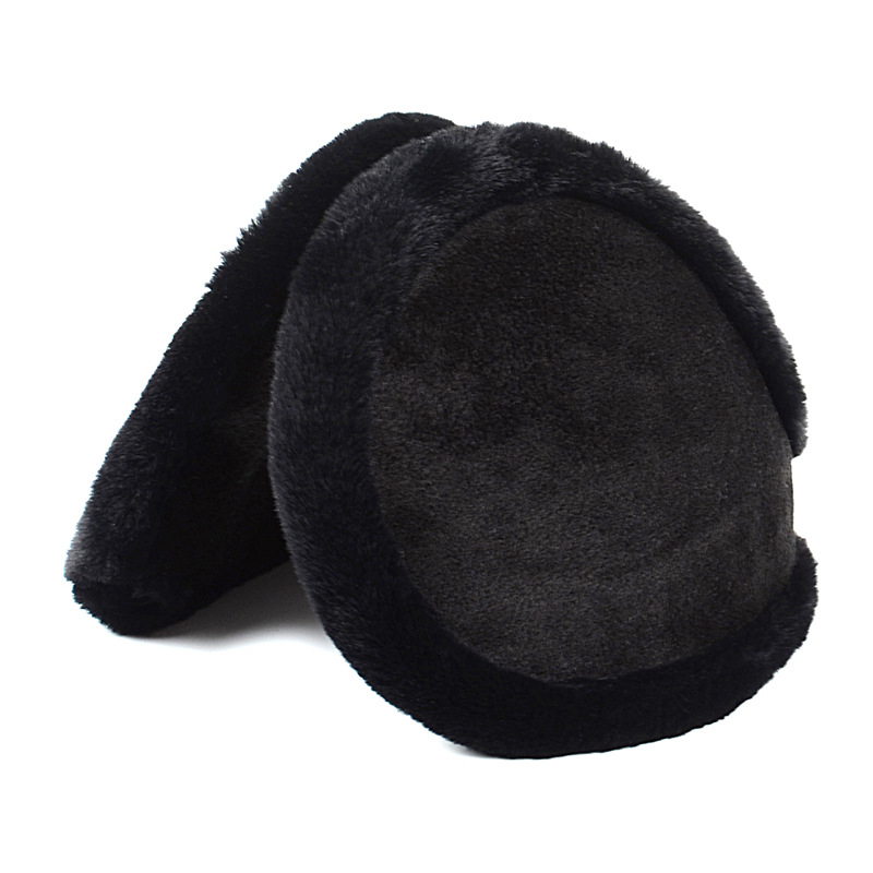 Earmuffs - plyšové, zadné upevnenie, bežný štýl, (zima/jar/jesen; vonkajšie použitie; proti chladu)