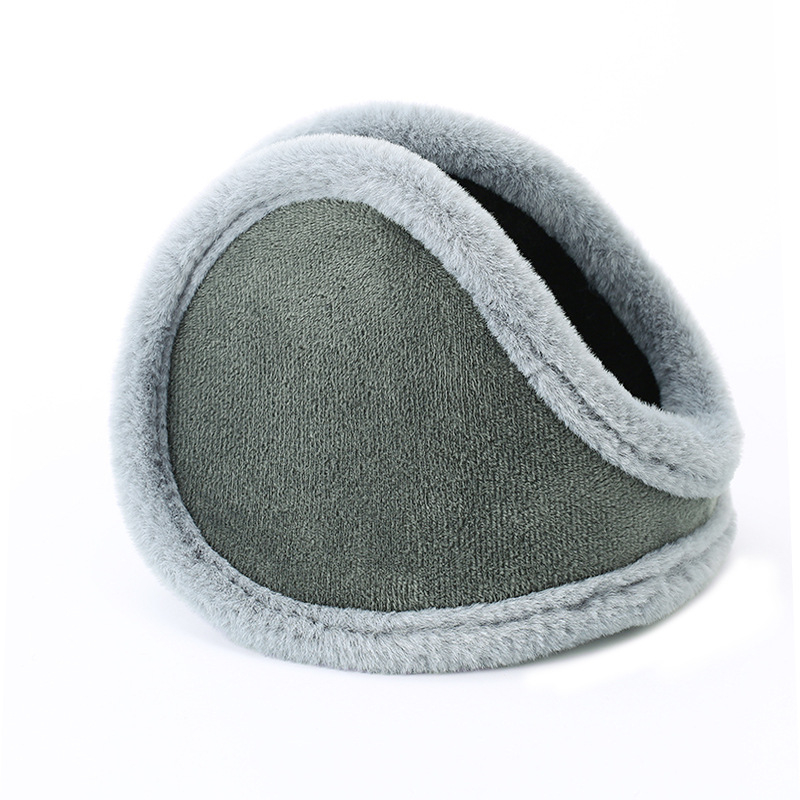 Earmuffs - plyšové, zadné upevnenie, bežný štýl, (zima/jar/jesen; vonkajšie použitie; proti chladu)